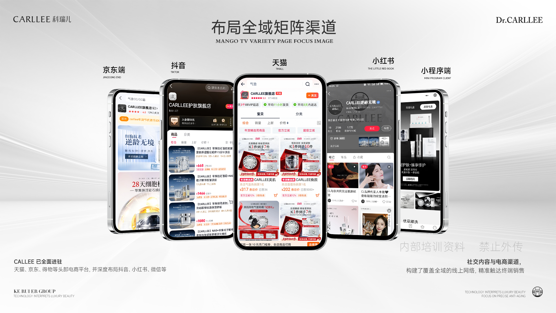DR.CARLLEE全域内容与电商渠道矩阵